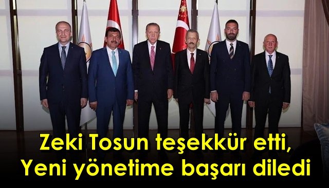 Tosun, yeni yönetime başarı diledi