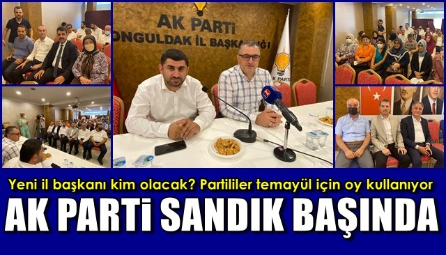 Yeni il başkanı kim olacak? Partililer temayül için oy kullanıyor… AK PARTİ SANDIK BAŞINDA