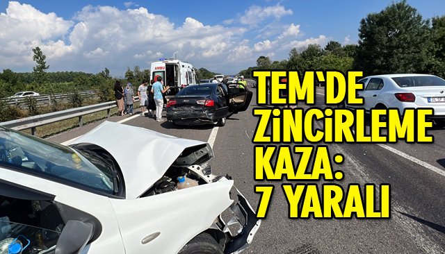 ZİNCİRLEME KAZA: 7 YARALI 