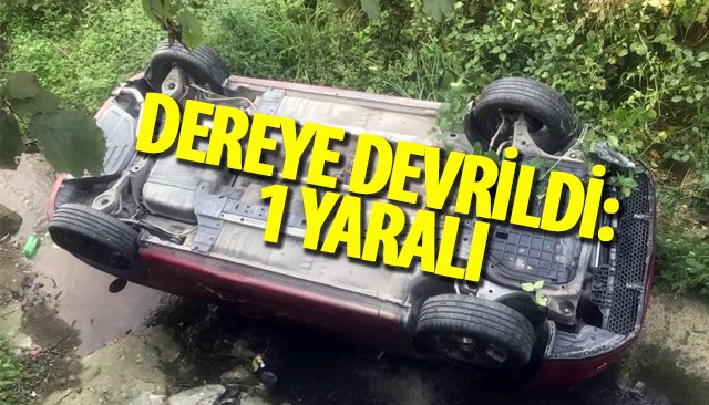 DEREYE DEVRİLDİ: 1 YARALI