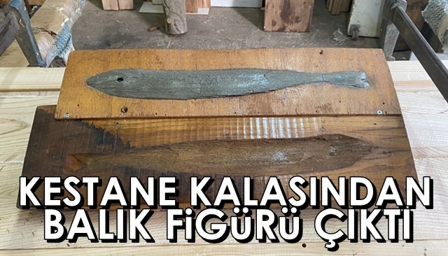 Kestane kalasında balık figürü