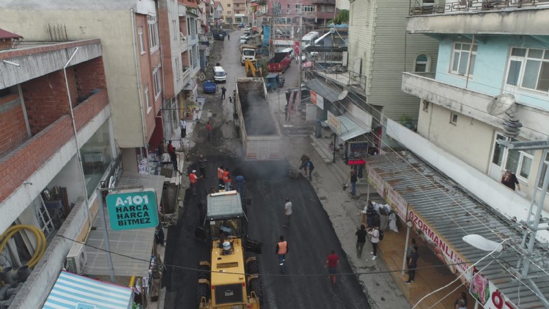 Ormanlı’da selden zarar gören yollar asfaltlanıyor - 2