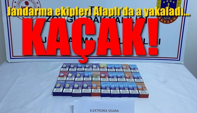 Jandarma ekipleri Alaplı’da elektronik sigara yakaladı…