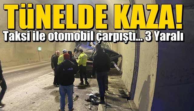 Taksi ile otomobil çarpıştı… 3 Yaralı 