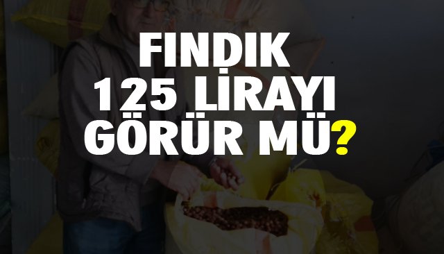 FINDIK 125 LİRAYI GÖRÜR MÜ? 