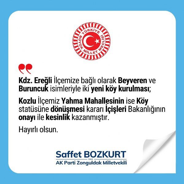 İÇİŞLERİ BAKANLIĞI ONAY VERDİ; EREĞLİ’YE İKİ YENİ KÖY KURULUYOR! - 1