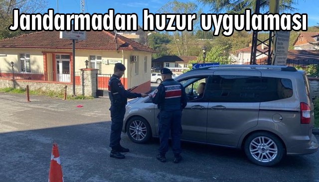 Jandarmadan huzur uygulaması