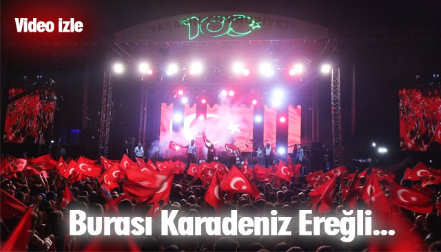 KARADENİZ EREĞLİ, ATATÜRK VE CUMHURİYET İÇİN YÜRÜDÜ