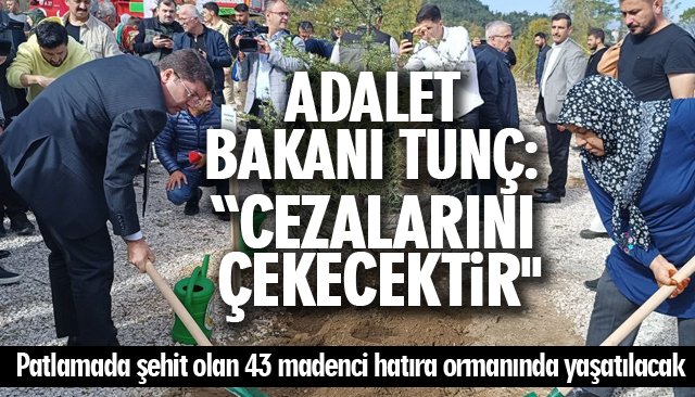 Patlamada şehit olan 43 madenci hatıra ormanında yaşatılacak 