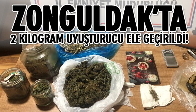 ZONGULDAK’TA 2 KİLOGRAM UYUŞTURUCU ELE GEÇİRİLDİ!