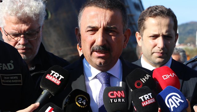 AFAD BAŞKANI VE ZONGULDAK VALİSİ SON DURUMU AKTARDI