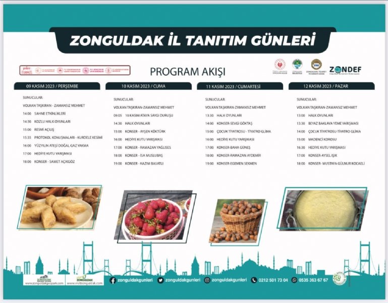 ZONGULDAK TANITIM GÜNLERİ PROGRAMI BELLİ OLDU - 1