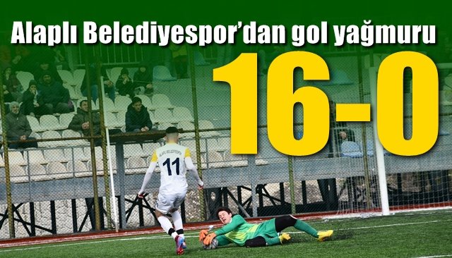 Alaplı Belediyespor’dan gol yağmuru... 16-0 