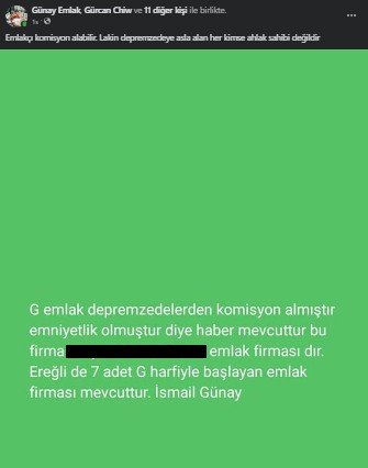 DEPREMZEDEDEN KOMİSYON ALDIĞI İDDİA EDİLEN “G” EMLAK HANGİ “G” EMLAK? - 1