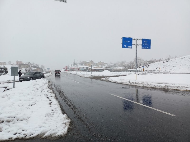 EREĞLİ-ZONGULDAK YOLU UZUN ARAÇLARA KAPATILDI  - 4