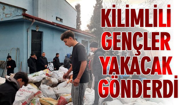 KİLİMLİLİ GENÇLER YAKACAK GÖNDERDİ