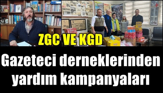 Zonguldaklı Gazetecilerden yardım kampanyası