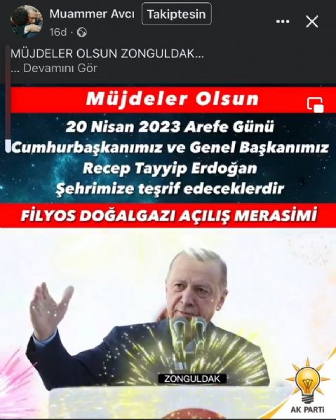 CUMHURBAŞKANI ERDOĞAN GELECEK - 1