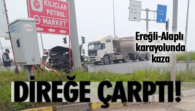 DİREĞE ÇARPTI!