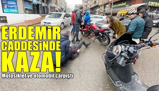 Erdemir Caddesi’nde kaza!