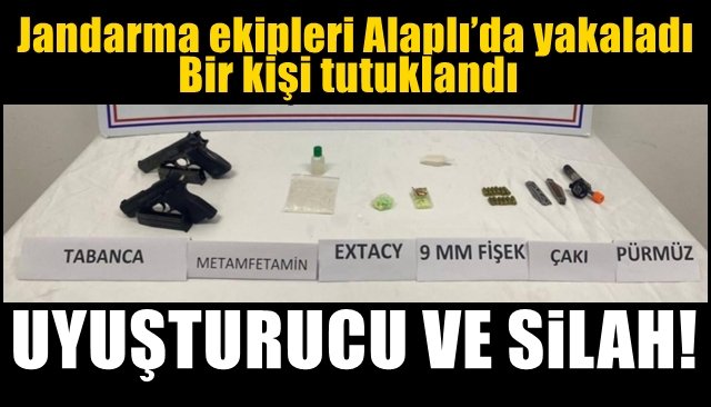 Jandarma ekipleri Alaplı’da yakaladı... UYUTURUCU VE SİLAH