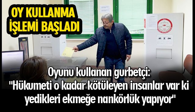 ZONGULDAK HAVALİMANI´NDA OY KULLANMA İŞLEMİ BAŞLADI