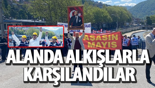 ALANDA ALKIŞLARLA KARŞILANDILAR