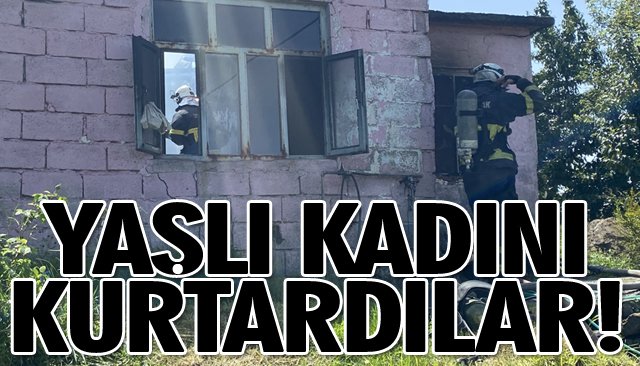 EV YANGINI; 92 YAŞINDAKİ KADIN CANINI ZOR KURTARDI!