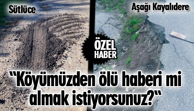 KÖYLÜ YOL İSTİYOR!