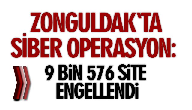 SİBER OPERASYON: 9 BİN 576 SİTE ENGELLENDİ 