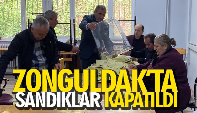 ZONGULDAK’TA SANDIKLAR KAPATILDI