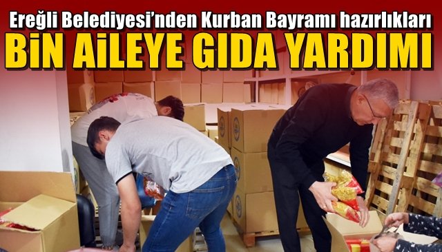 BİN AİLEYE GIDA YARDIMI