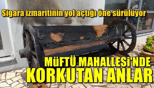 Binadan atılan izmaritin yol açtığı düşünülüyor... MÜFTÜ MAHALLESİNDE KORKUTAN ANLAR