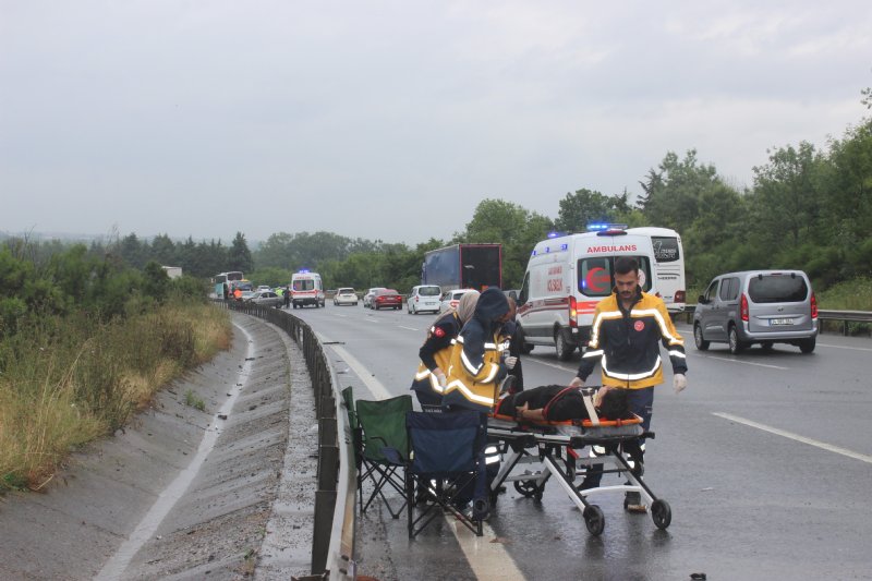 Kaza TEM Otoyolu’nu kapattırdı… 14 ARAÇ BİRBİRİNE GİRDİ, 6 YARALI - 2