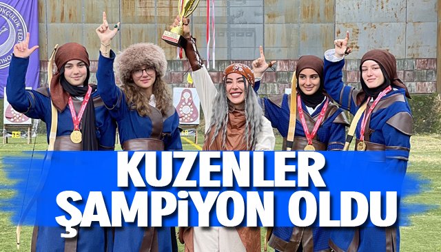 OKÇULUK YARIŞMASINDA KUZENLER ŞAMPİYON OLDU 