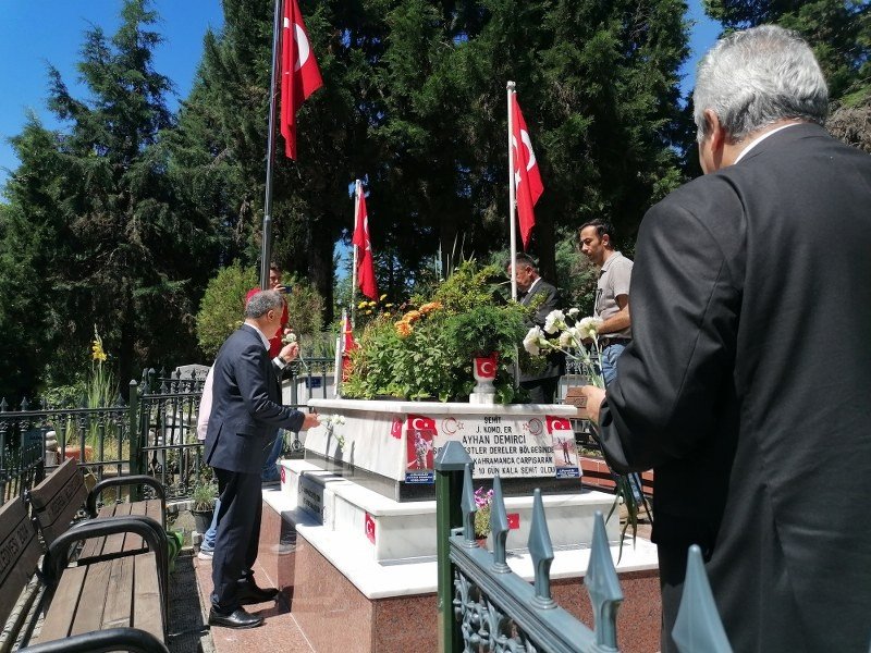 EREĞLİ ŞEHİR MEZARLIĞI´NDA ŞEHİTLER ZİYARET EDİLDİ - 5