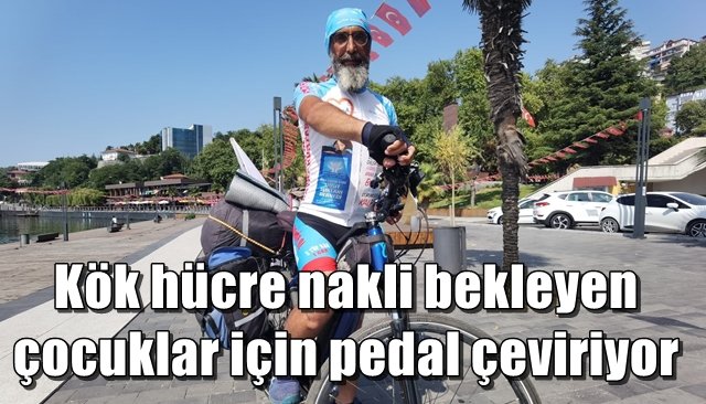 Kök hücre nakli bekleyen çocuklar için pedal çeviriyor