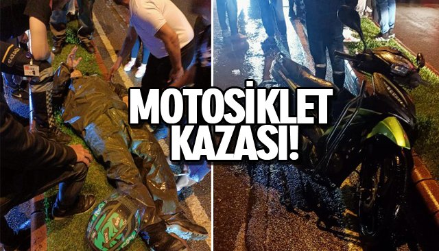 MOTOSİKLET KAZASI!