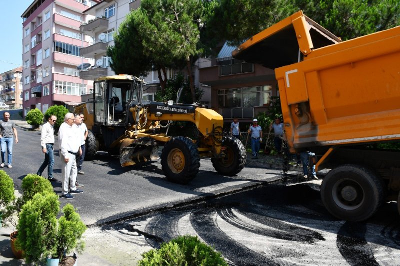  Posbıyık çalışmaları yerinde inceledi ASFALT ÇALIŞMALARI SÜRÜYOR - 3