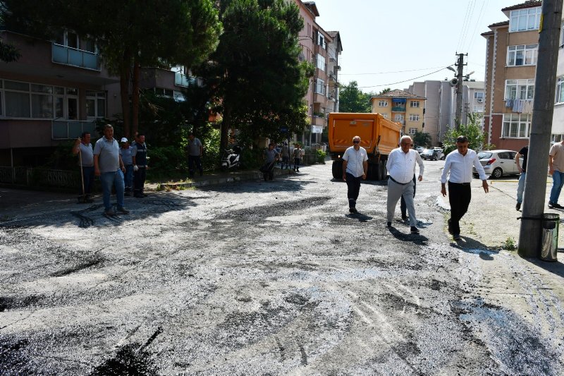  Posbıyık çalışmaları yerinde inceledi ASFALT ÇALIŞMALARI SÜRÜYOR - 4