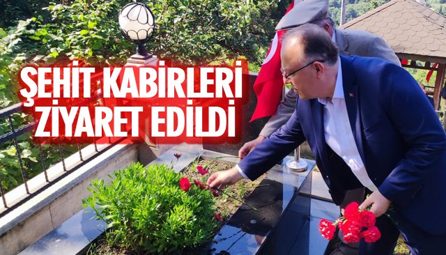 ŞEHİT KABİRLERİ ZİYARET EDİLDİ