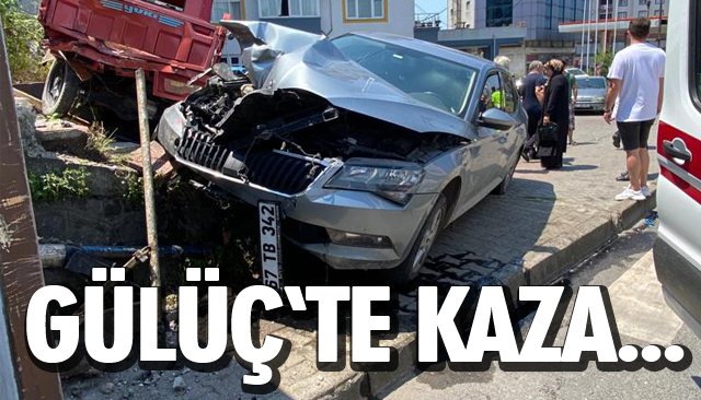 TRAFİK KAZASI; SÜRÜCÜ YARALI…