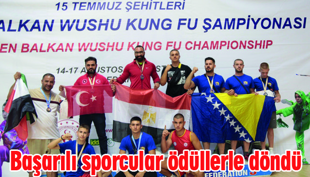 Başarılı sporcular  ödüllerle döndü