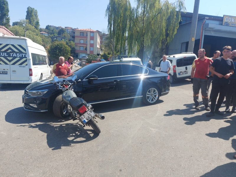 OTOMOBİL İLE MOTOSİKLET ÇARPIŞTI; 2 YARALI… - 2