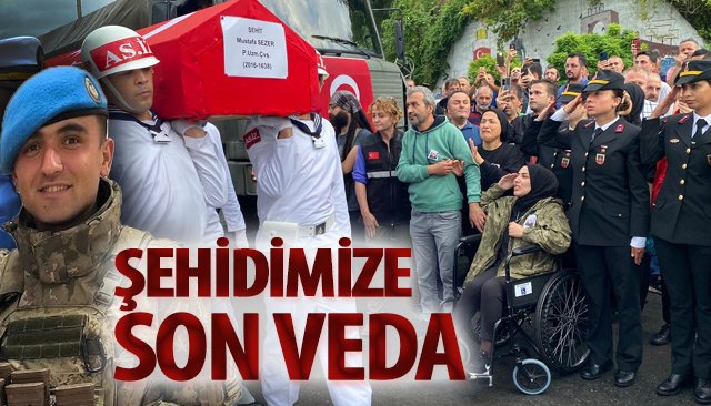 Zonguldak Şehit Piyade Uzman Çavuş Mustafa Sezer’i uğurladı
