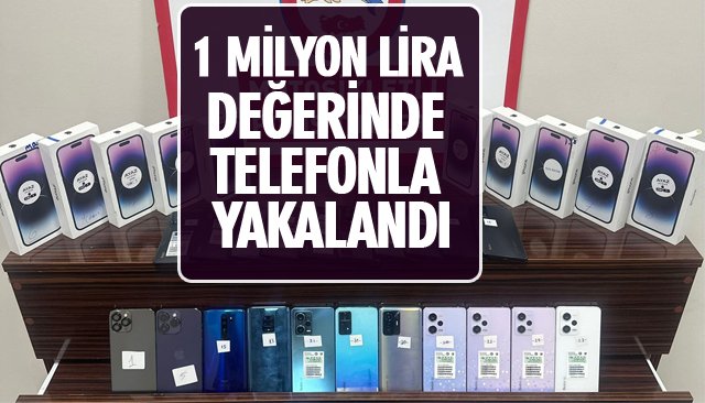 1 MİLYON LİRA DEĞERİNDE TELEFON BULUNDU