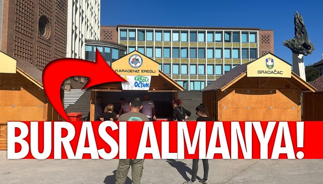 ALMANYA’DA ‘KDZ. EREĞLİ İL OLSUN’ PANKARTI AÇTILAR