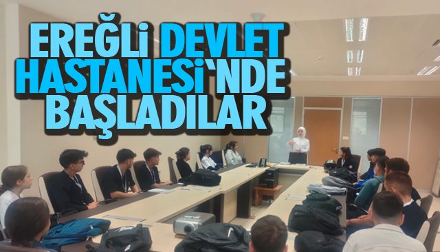 ÖĞRENCİLER, HASTANE STAJLARINA BAŞLADI