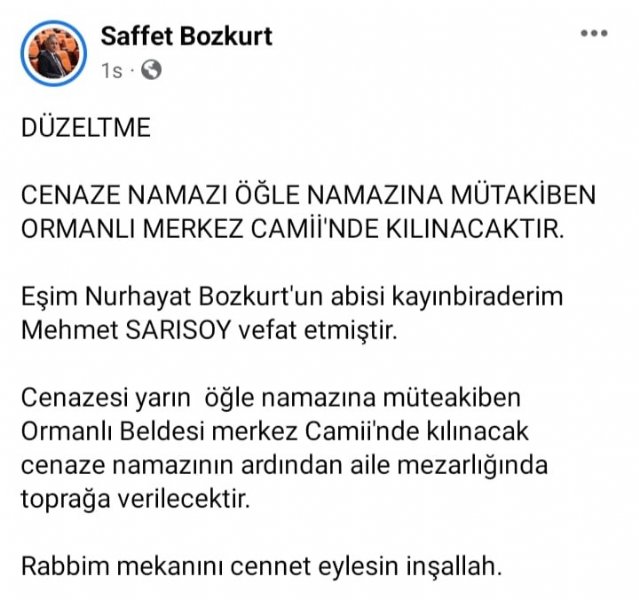 SAFFET BOZKURT’UN ACI GÜNÜ - 1