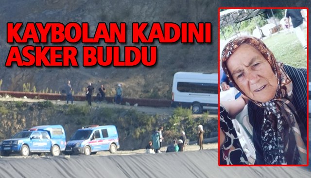 KAYBOLAN KADINI ASKER BULDU
